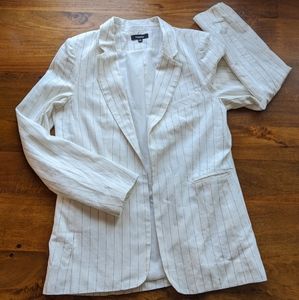 Linen blend blazer